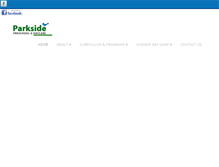 Tablet Screenshot of parksidedaycare.com